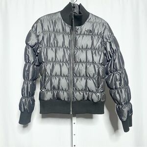 North Face Goose Down Quilted Puffer Jacket • S